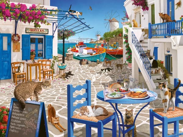 Cats Of Mykonos Pussel 1500 bitar, Ravensburger