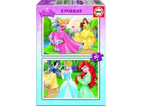 Educa pussel 2x20 bitar - Disney prinsessor
