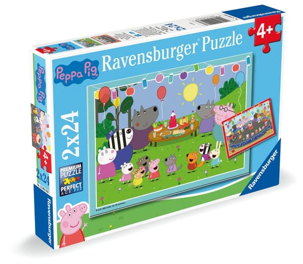 Peppa Pig Pussel 2x24 bitar, Ravensburger