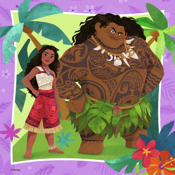 Ravensburger: Disney Vaiana 2 3x49 Brikker