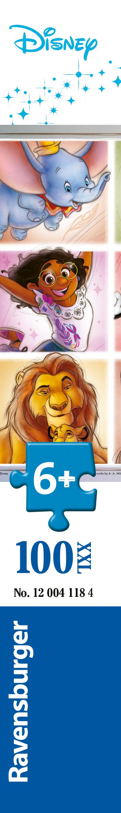 Disney Multicharacter Pussel 100 bitar XXL, Ravensburger