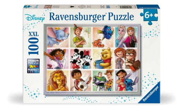 Disney Multicharacter Puslespill 100 biter XXL, Ravensburger
