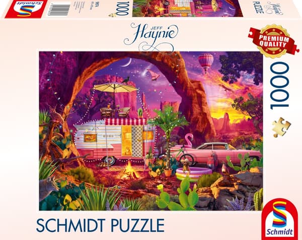 Puslespill A desert camping paradise 1000 brikker Schmidt