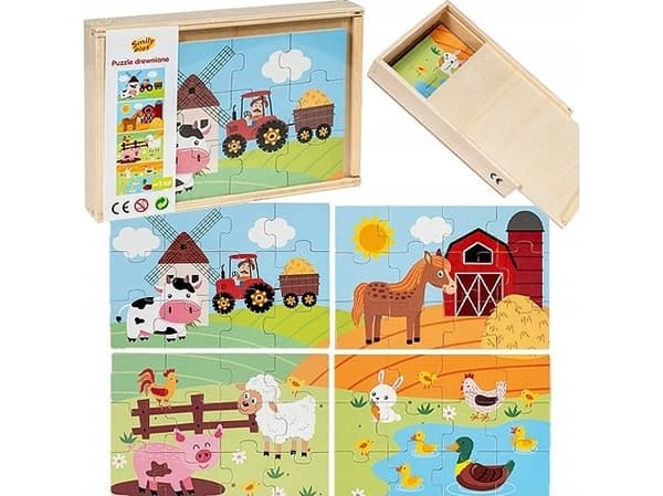 Smily Play *****Puzzle trä 4 bilder SPW84947 49474