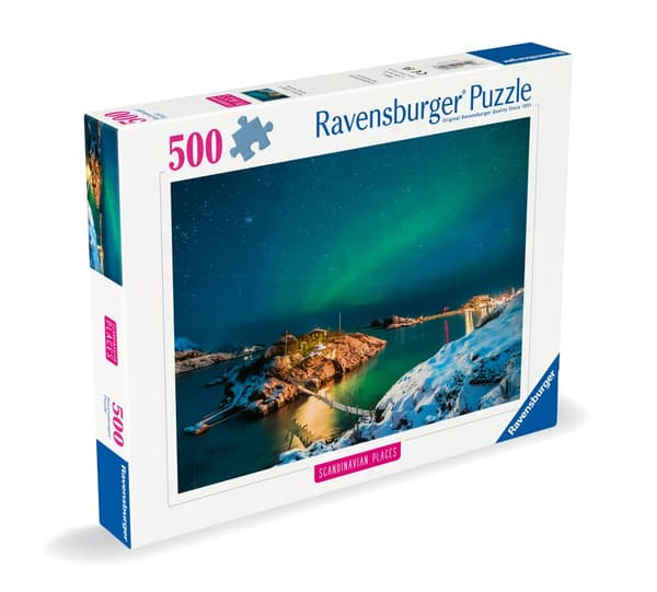 Pussel Northern Lights In Bergsfjord 500 bitar, Ravensburger