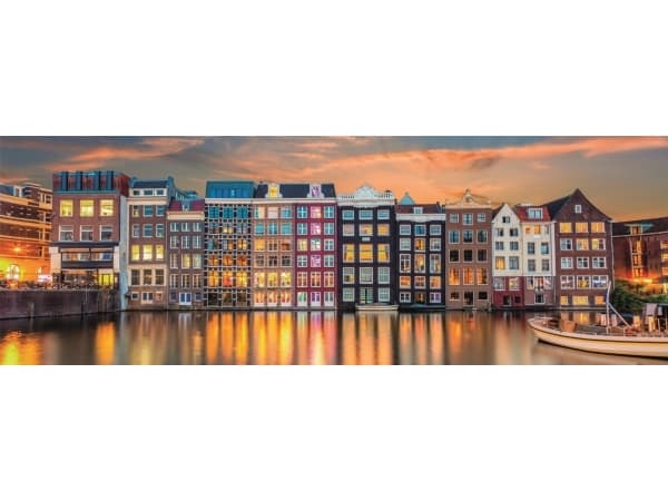 Clementoni Puzzle Panorama Bright Amsterdam 1000 stykker (39897)