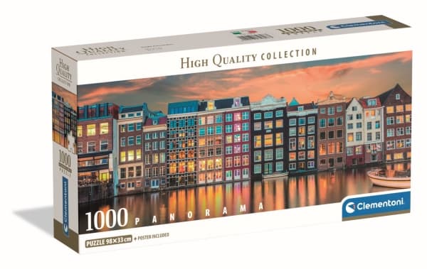 Clementoni Puzzle Panorama Bright Amsterdam 1000 stykker (39897)