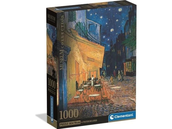 Clementoni Puzzle Compact Museum Van Gogh - Esterno Di Caffe 1000 palaa (39969)
