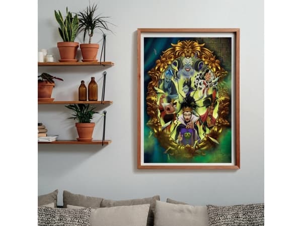 Clementoni Disney Villains, 1000 stykker, Tegneserier, 18 år