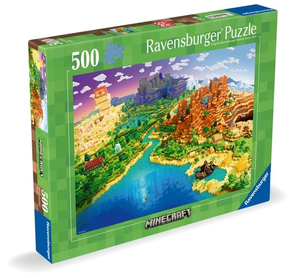 World of Minecraft Pussel 500 bitar, Ravensburger