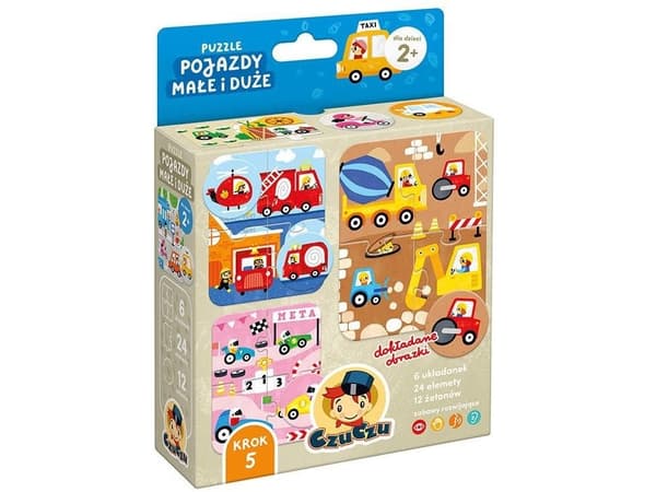 jigsaw puzzle vehicles small and big czuczu