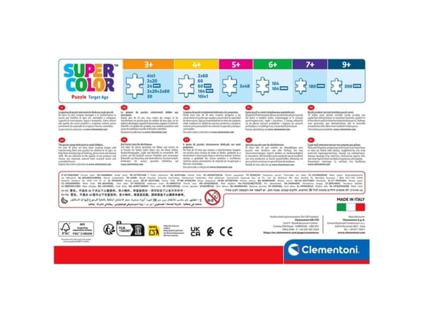 Clementoni Supercolor 25058, 104 styck, Tecknade serier, 6 År