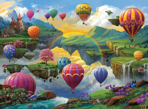 Air Balloon Valley Puslespill 500 brikker, Ravensburger