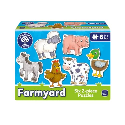 Puslespil Farmyard 6 x 2 Brikker