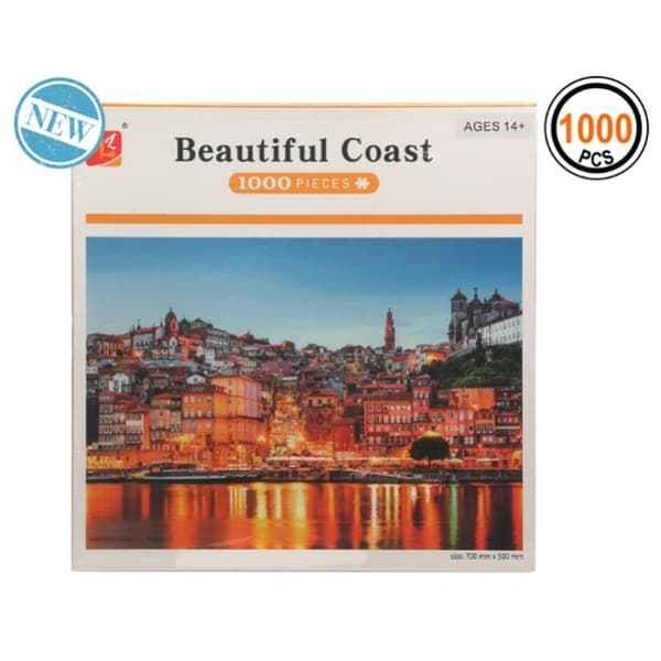 Puslespil Beautiful Coast 1000 Dele