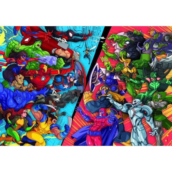 Marvel Heroes vs Villains super puzzle 104pcs