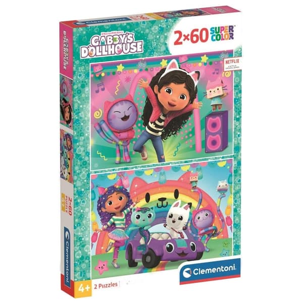 Gabbys Doll House puzzle 2x60pcs