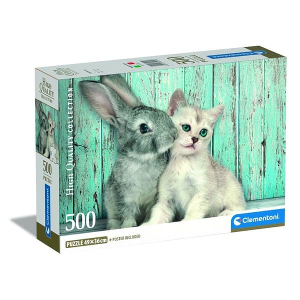 High Quality Cat &#38; Bunny puzzle 500pcs