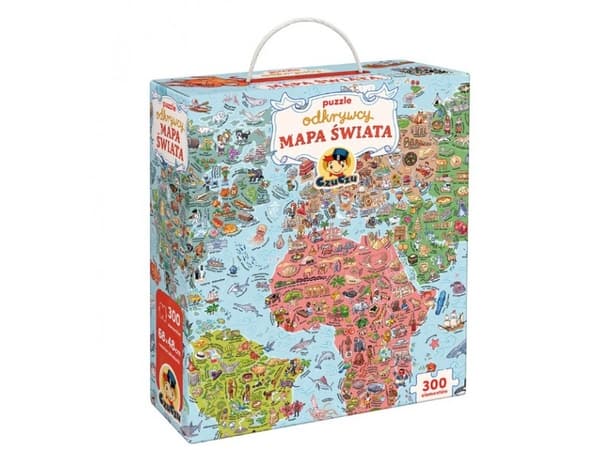 Puzzle Czuczu Puzzle odkrywcy - Maailman kartta 300 palaa