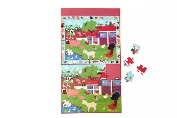 Magnetic Puzzle and Game 2-in-1 Farm