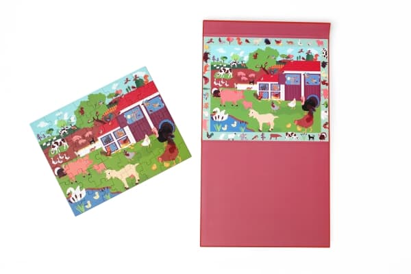 Magnetic Puzzle and Game 2-in-1 Farm