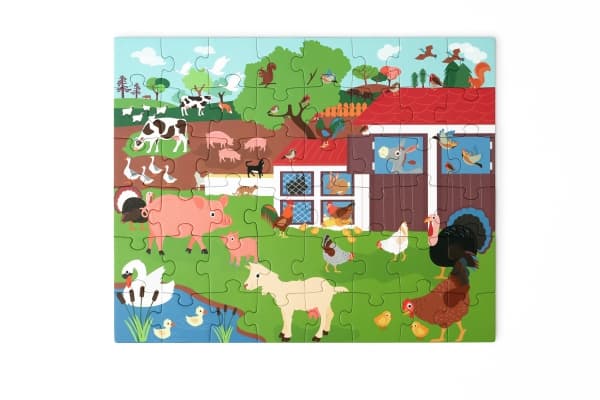 Magnetic Puzzle and Game 2-in-1 Farm
