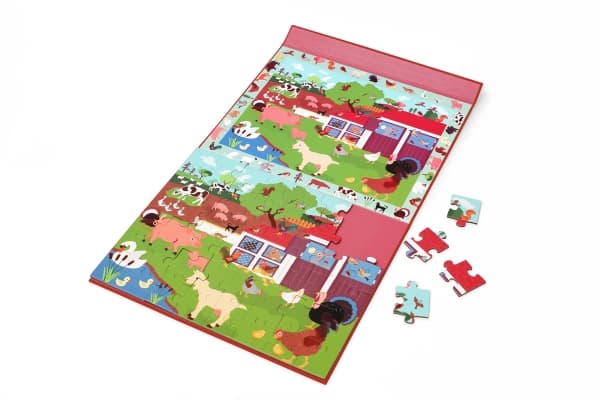 Magnetic Puzzle and Game 2-in-1 Farm