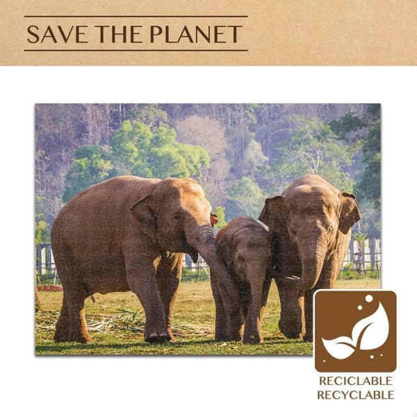 Pussel Colorbaby Elephant 500 Delar 6 antal 61 x 46 x 0,1 cm
