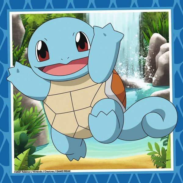 Set 3 pussel Pokémon Ravensburger 05586 Bulbasaur, Charmander & Squirtle 147 Delar