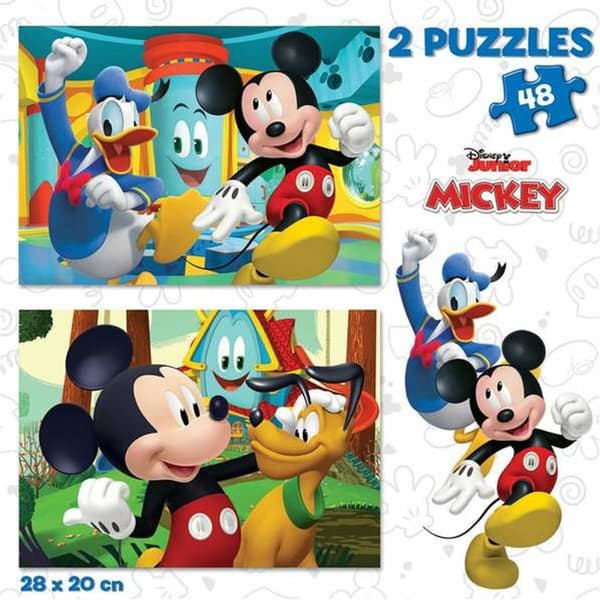 Palapeli Educa Mickey Mouse Fun House 2 x 48