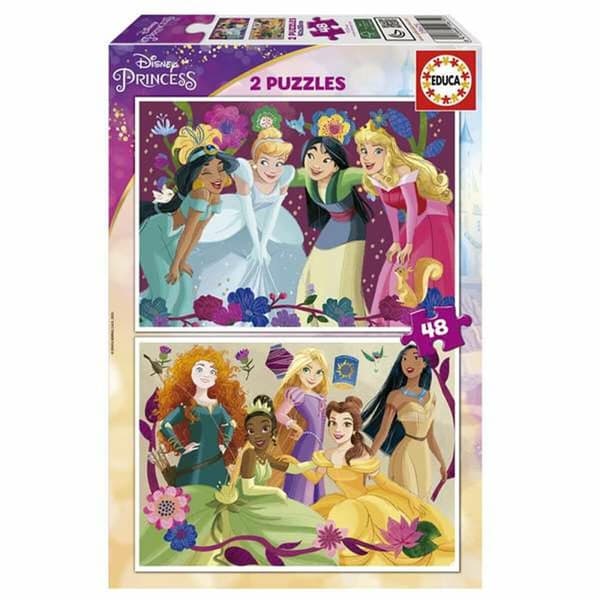 Puslespil Educa Disney Princess 2 x 48