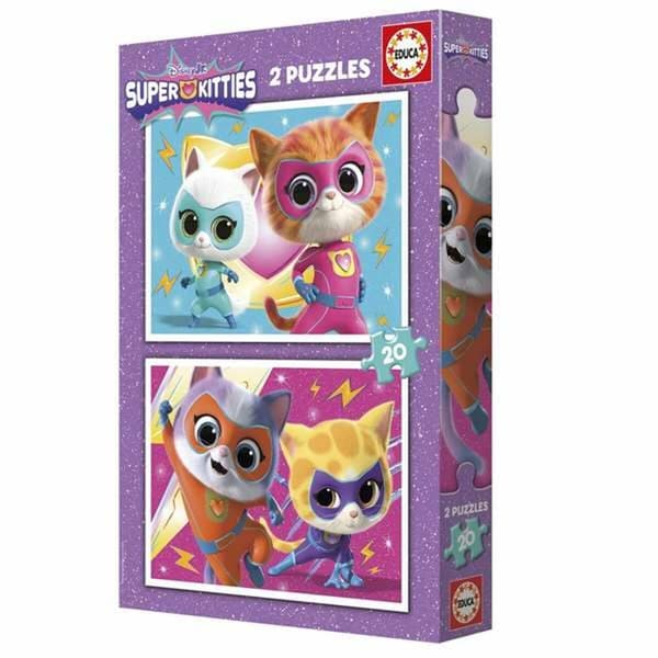 Puslespil Educa Superkitties