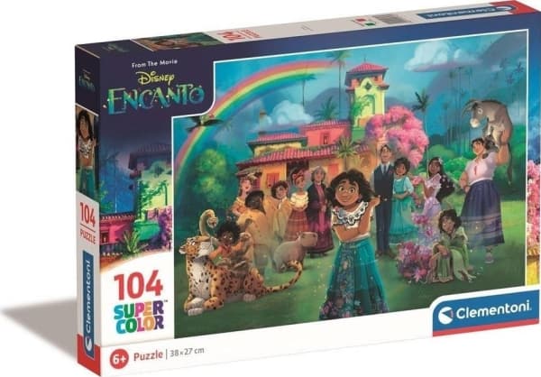 Clementoni Supercolor Disney Princess, 104 kpl, Sarjakuvat, 6 vuosi/vuosia