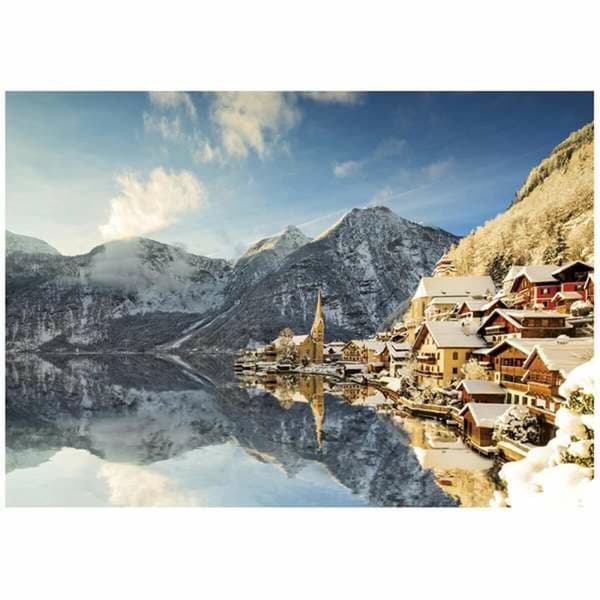 Puslespil Educa Winter in Hallstatt, Austria
