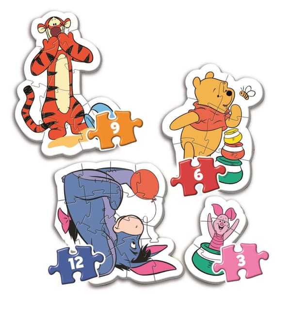 Clementoni Mit første puslespil 3-6-9-12 brikker - Winnie the Pooh (20820)