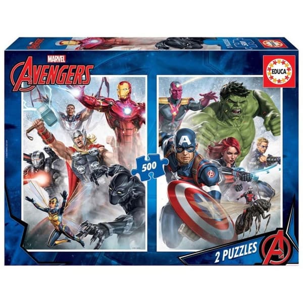 Educa Puslespil - 2x500 brikker - Avengers (80-17994)