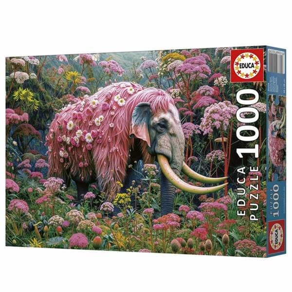 Puslespil Educa Floral Elephant
