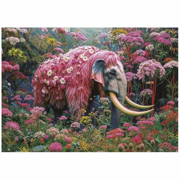 Puslespil Educa Floral Elephant