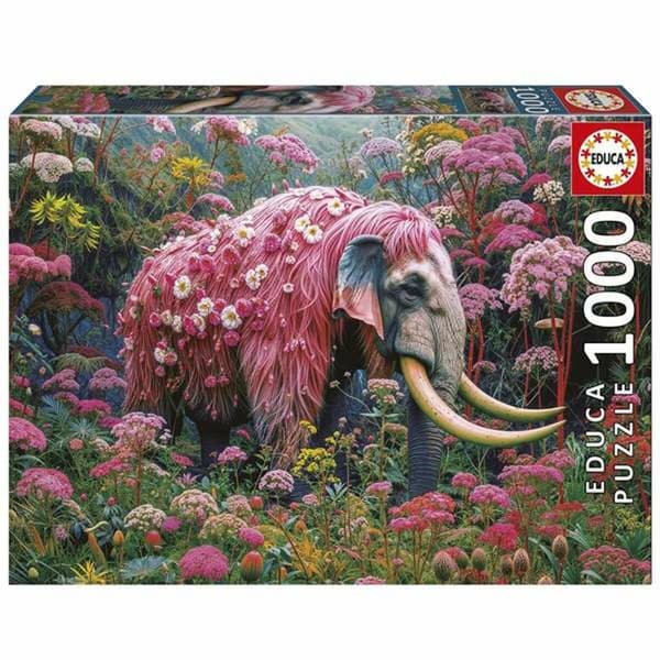 Puslespil Educa Floral Elephant