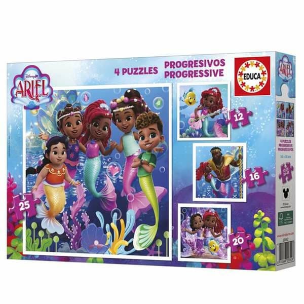 4 palapelin setti Educa Ariel