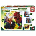 Pikkukuva 1 / 4: 4 palapelin setti Educa Dino Spidey (4 osaa)