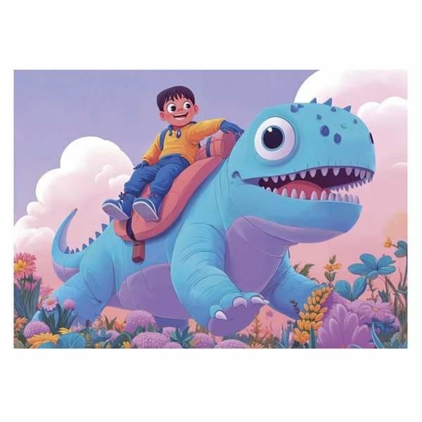 Sæt med 4 Puslespil Educa Friendly Dinosaurs