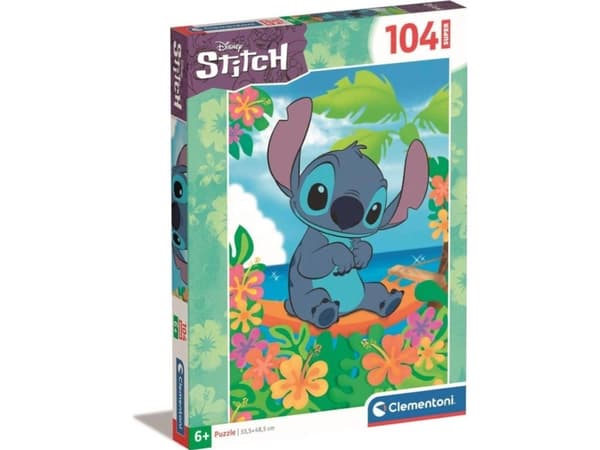 Clementoni CLE puzzle 104 SuperKolor Disney Stitch 27572