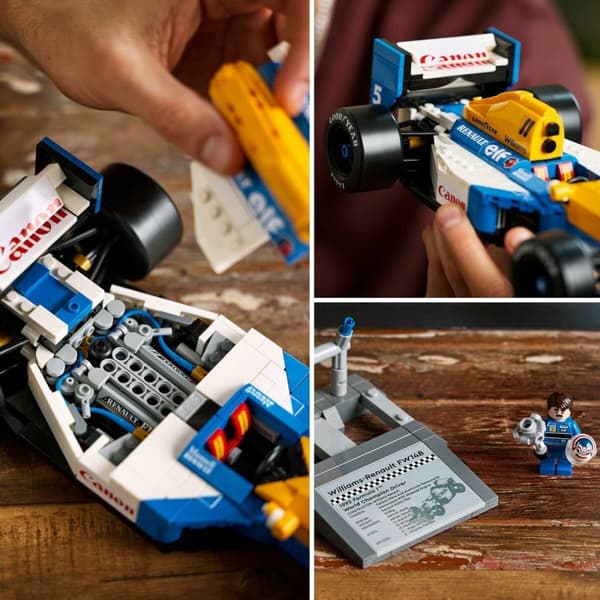 Konstruktionsspil Lego ICONS 10353 Williams Racing FW14B i Nigel Mansell 799 Dele