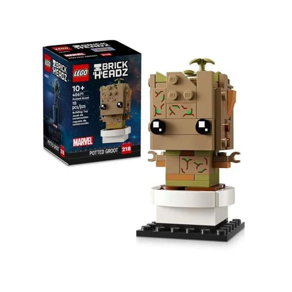 Konstruktionsspil Lego BRICKHEADZ 40671 Potted Groot 113 Dele