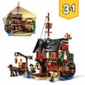Miniatyrbillede 3 af 9: Konstruktionsspil   Lego 31109 Barco Pirata         Hvid Multifarvet Bronze 3-i-1 1260 Dele