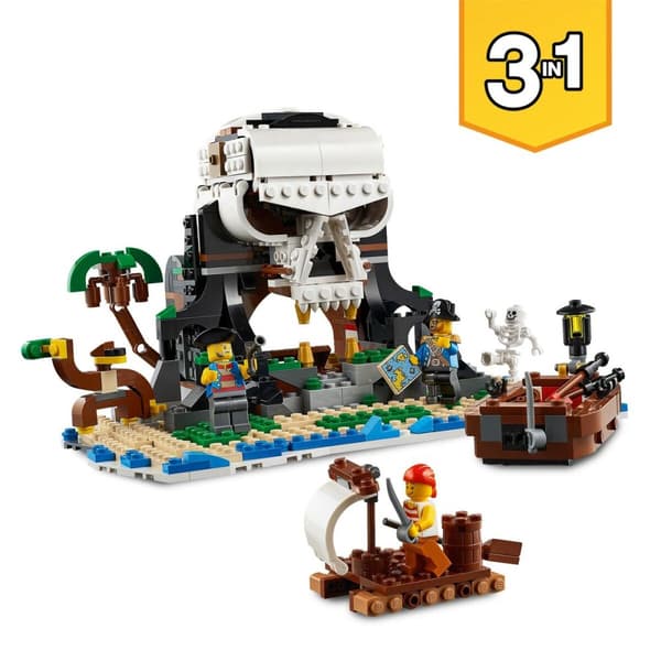 Konstruktionsspil Lego 31109 Barco Pirata Hvid Multifarvet Bronze 3-i-1 1260 Dele