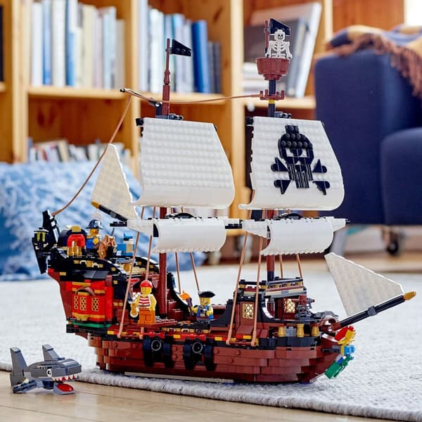 Konstruktionsspil Lego 31109 Barco Pirata Hvid Multifarvet Bronze 3-i-1 1260 Dele