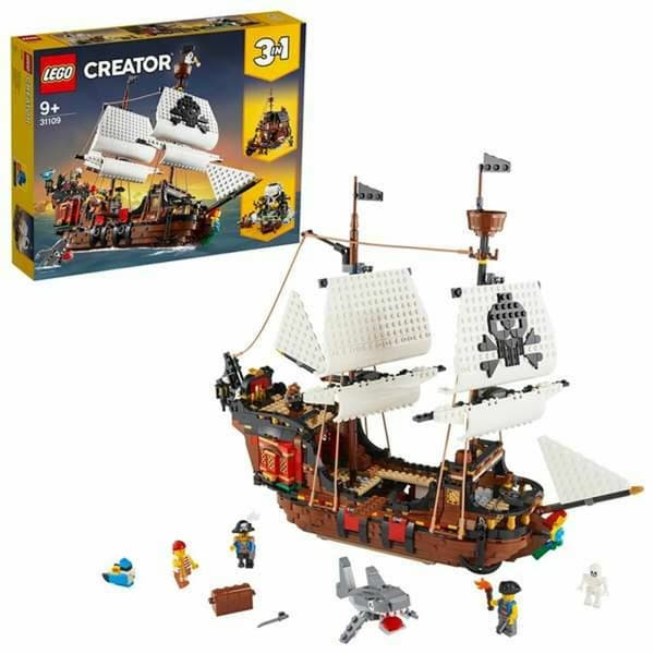 Konstruktionsspil Lego 31109 Barco Pirata Hvid Multifarvet Bronze 3-i-1 1260 Dele