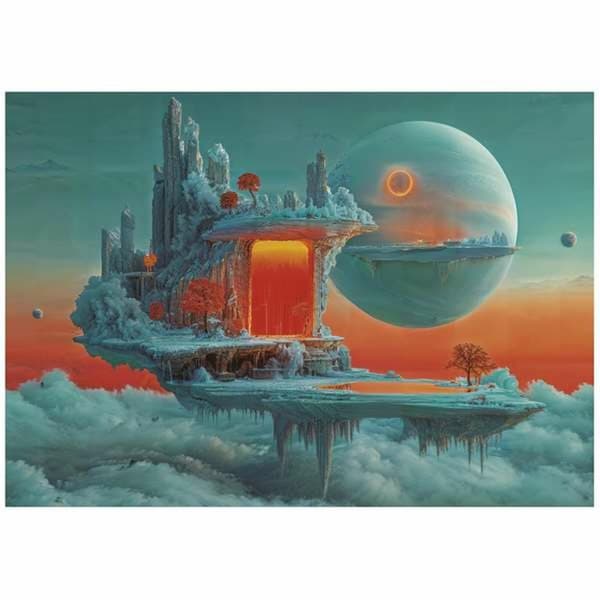 Puslespil Educa Fire & Ice Planet